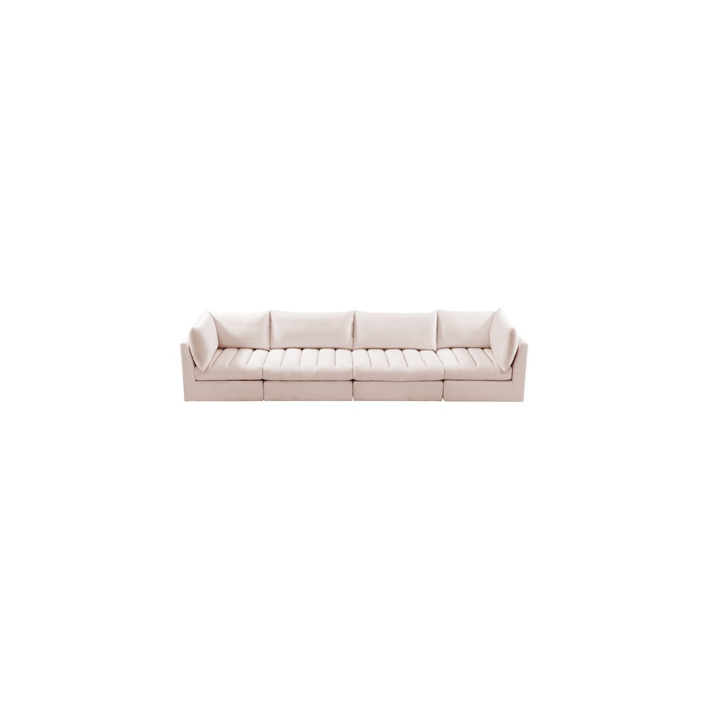 Jacob Pink Velvet Modular Sofa. Picture 4