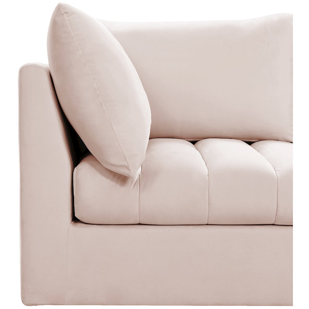Jacob Pink Velvet Modular Sofa. Picture 6