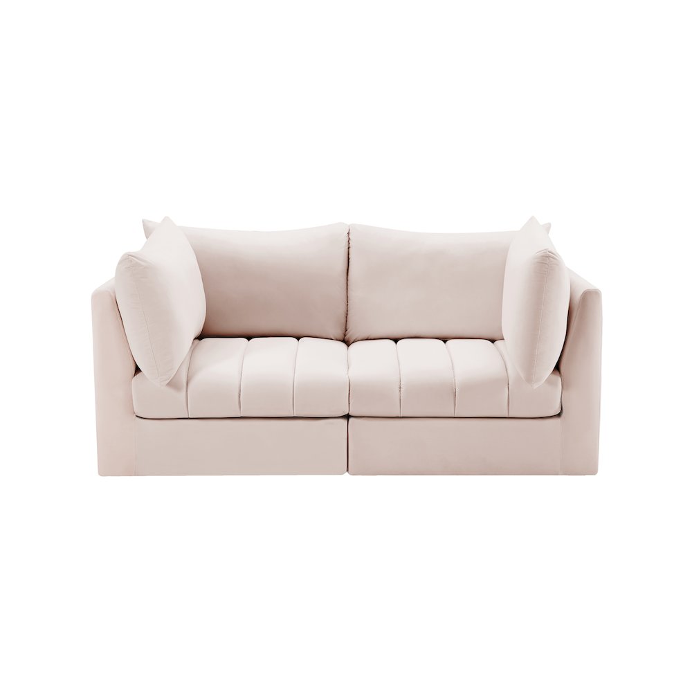 Jacob Pink Velvet Modular Sofa. Picture 3