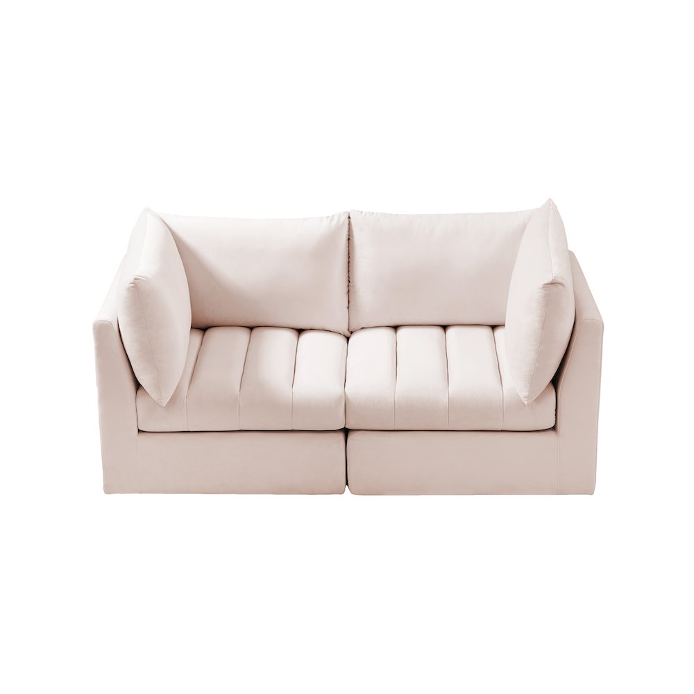 Jacob Pink Velvet Modular Sofa. Picture 4