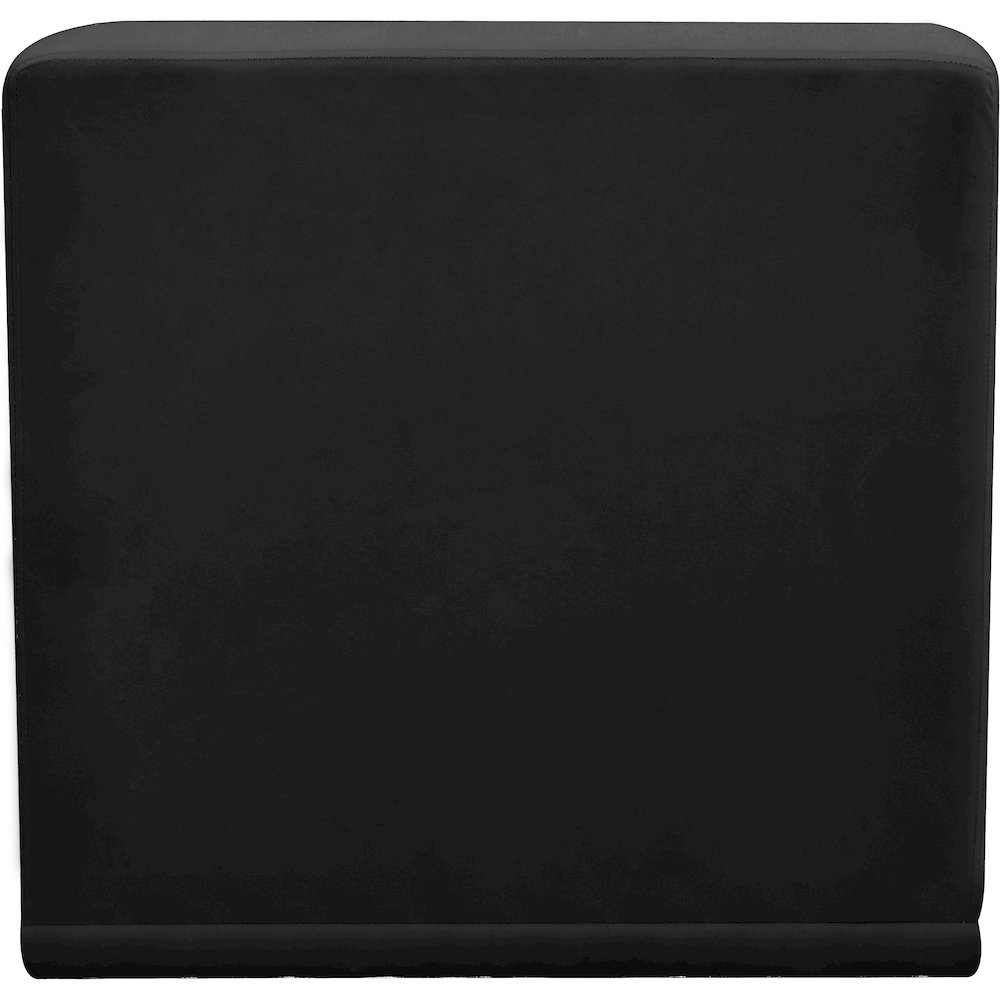 Relax Black Velvet Armless Chair. Picture 6