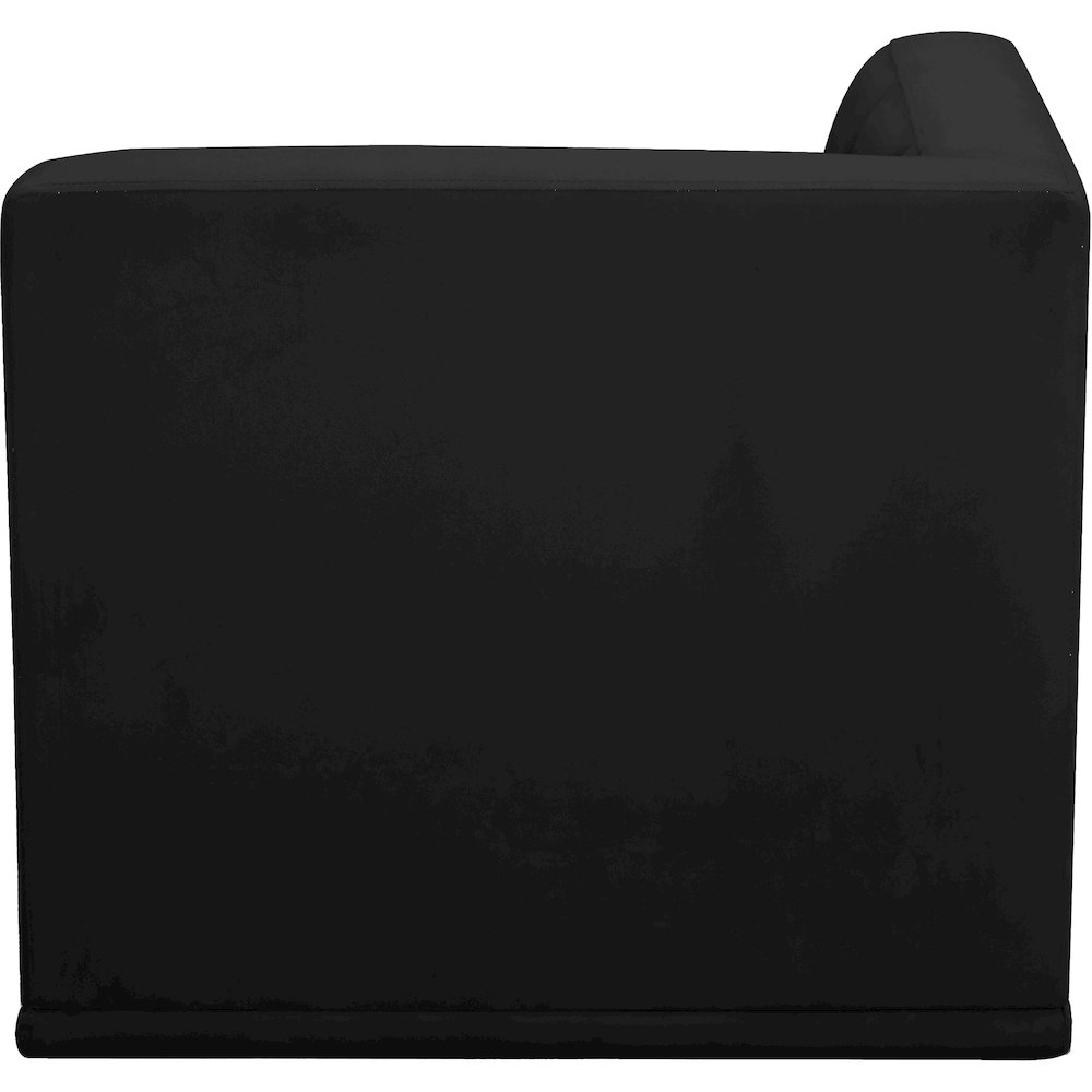Relax Black Velvet Corner Chair. Picture 6