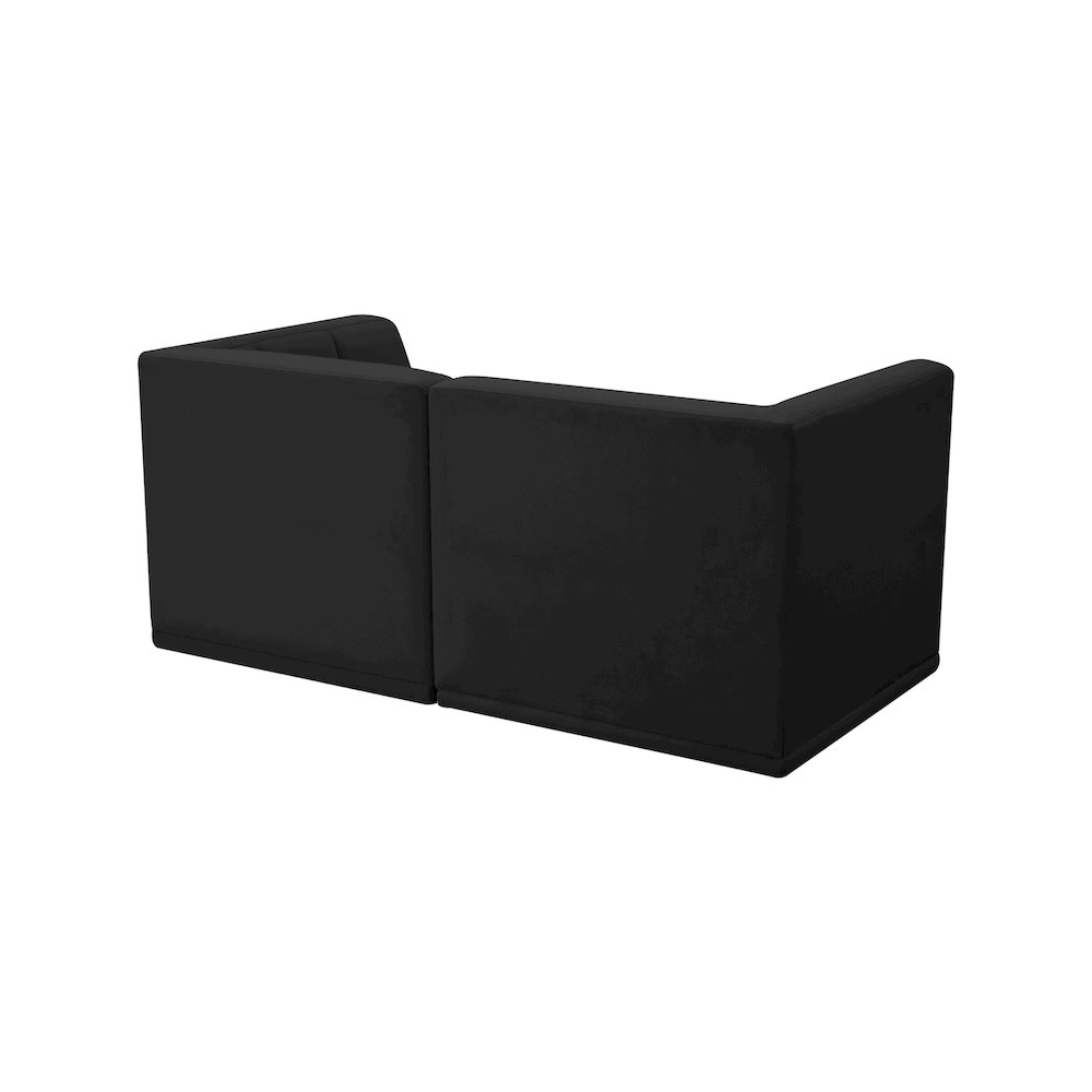 Relax Black Velvet Modular Sofa. Picture 2