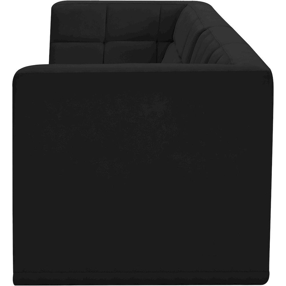 Relax Black Velvet Modular Sofa. Picture 6