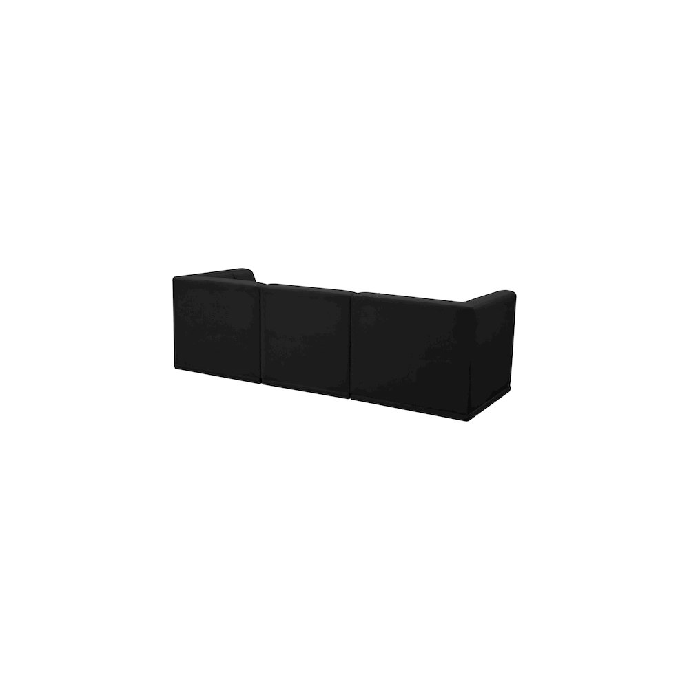 Relax Black Velvet Modular Sofa. Picture 2