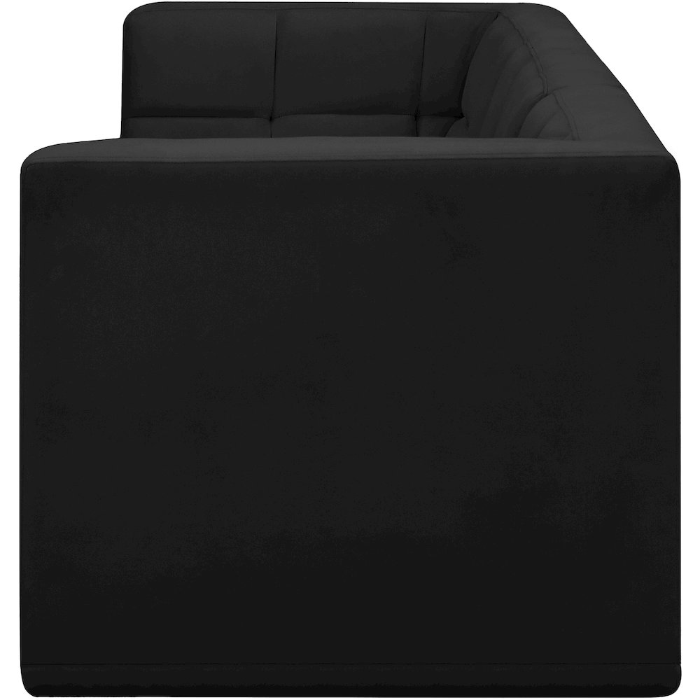 Relax Black Velvet Modular Sofa. Picture 5