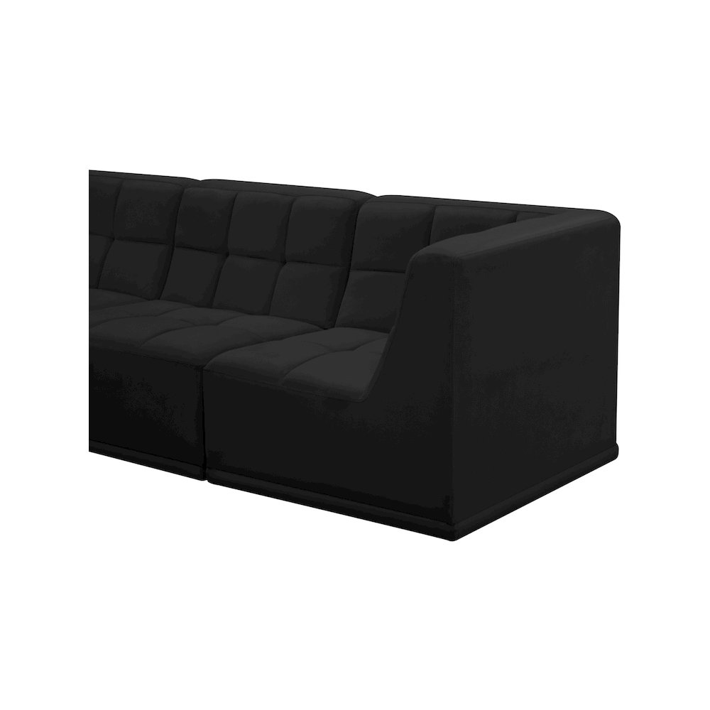 Relax Black Velvet Modular Sofa. Picture 7