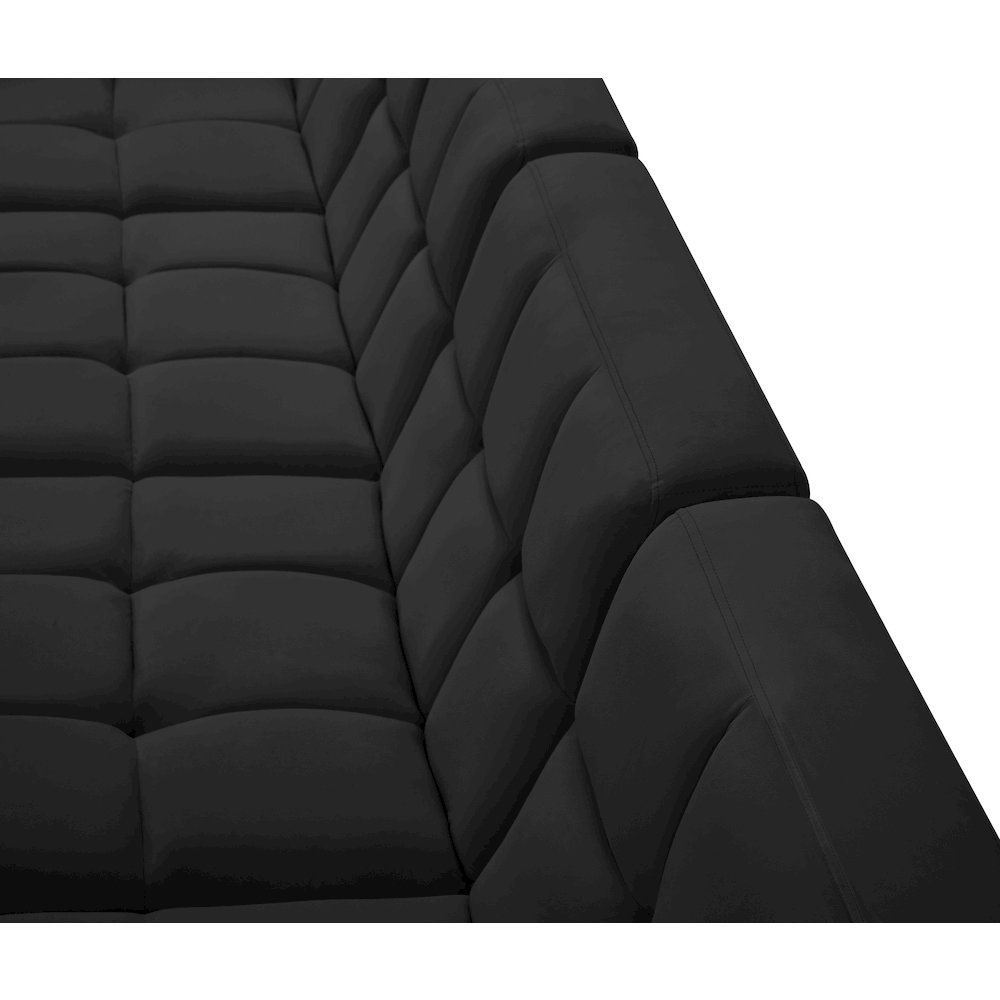 Relax Black Velvet Modular Sectional. Picture 7