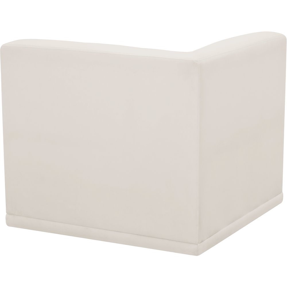 Relax Cream Velvet Corner Chair. Picture 2