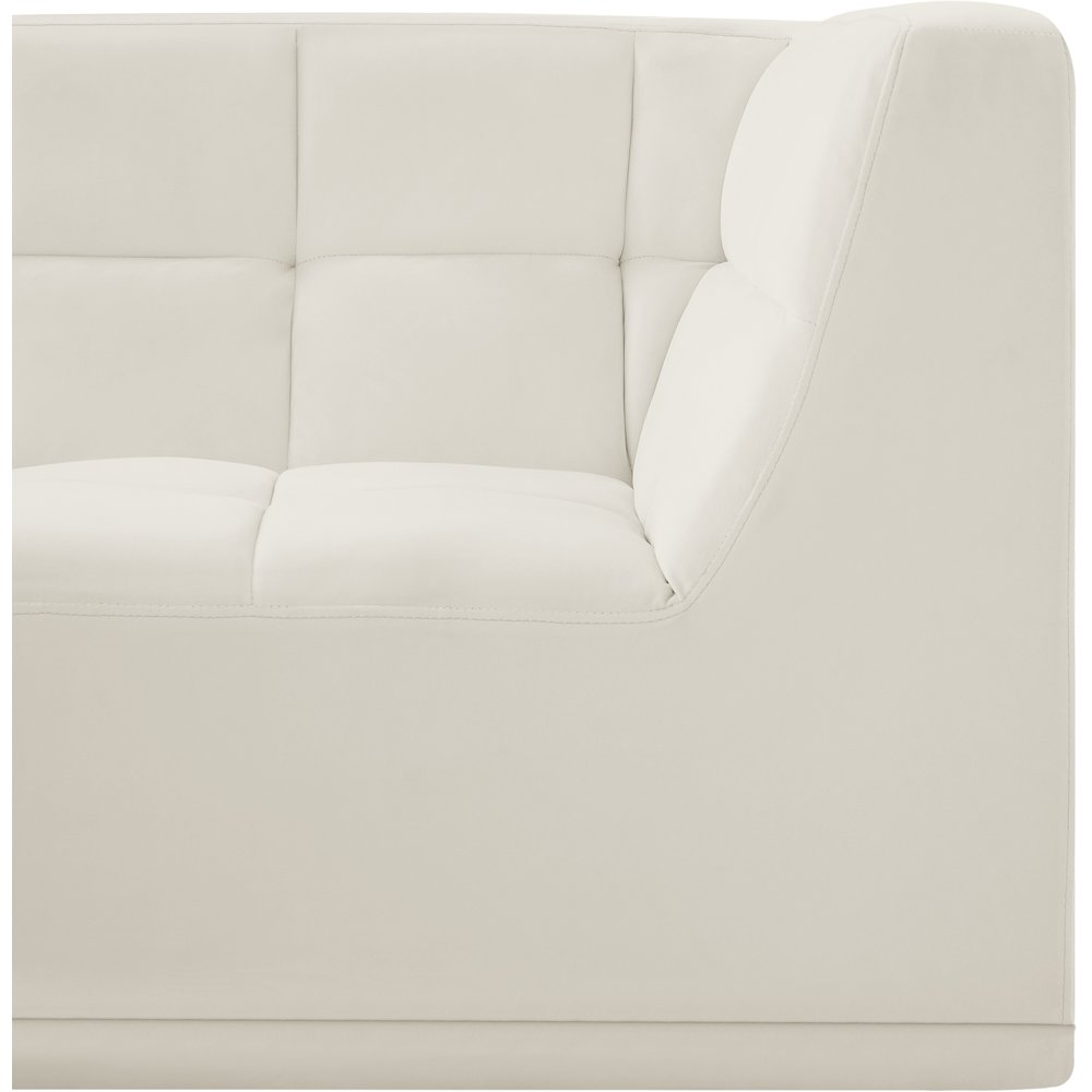 Relax Cream Velvet Corner Chair. Picture 7