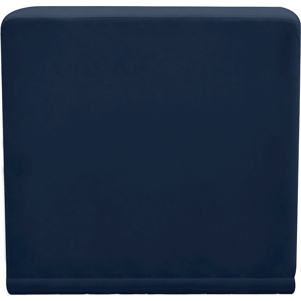 Relax Navy Velvet Armless Chair. Picture 6