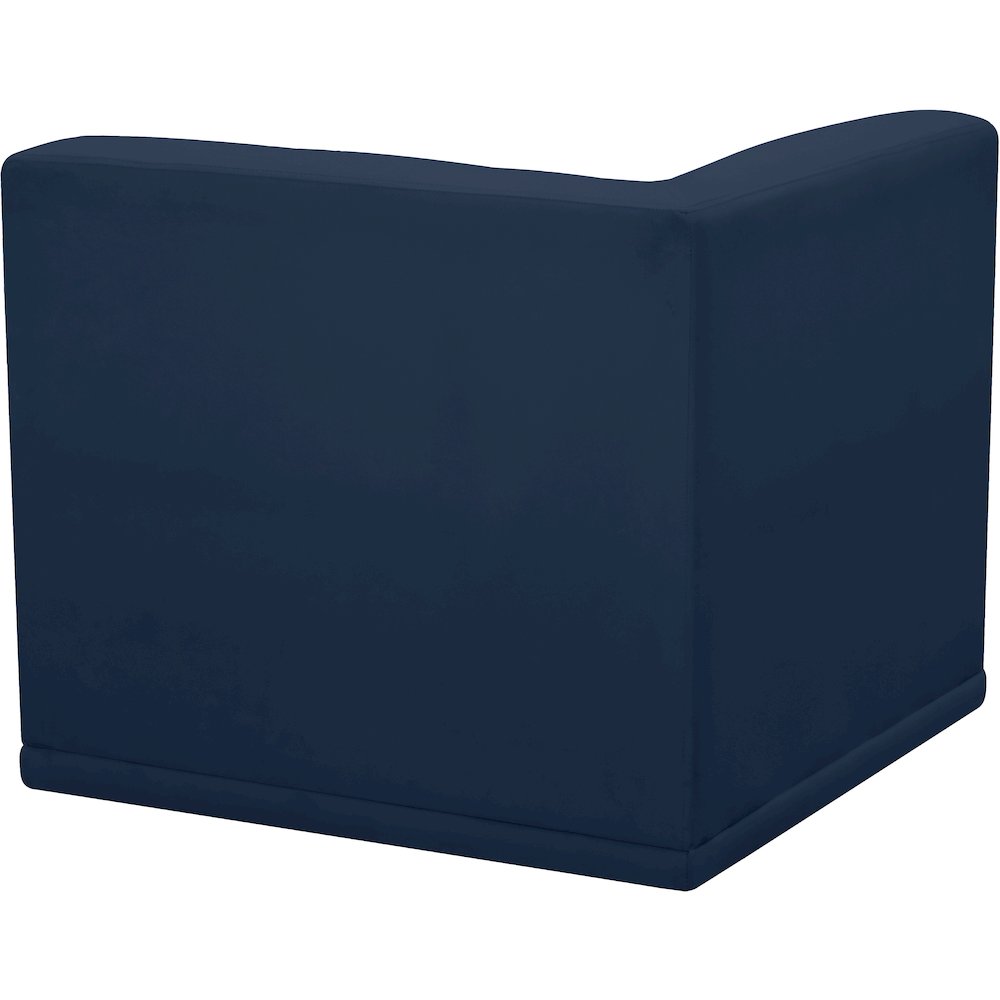 Relax Navy Velvet Corner Chair. Picture 2