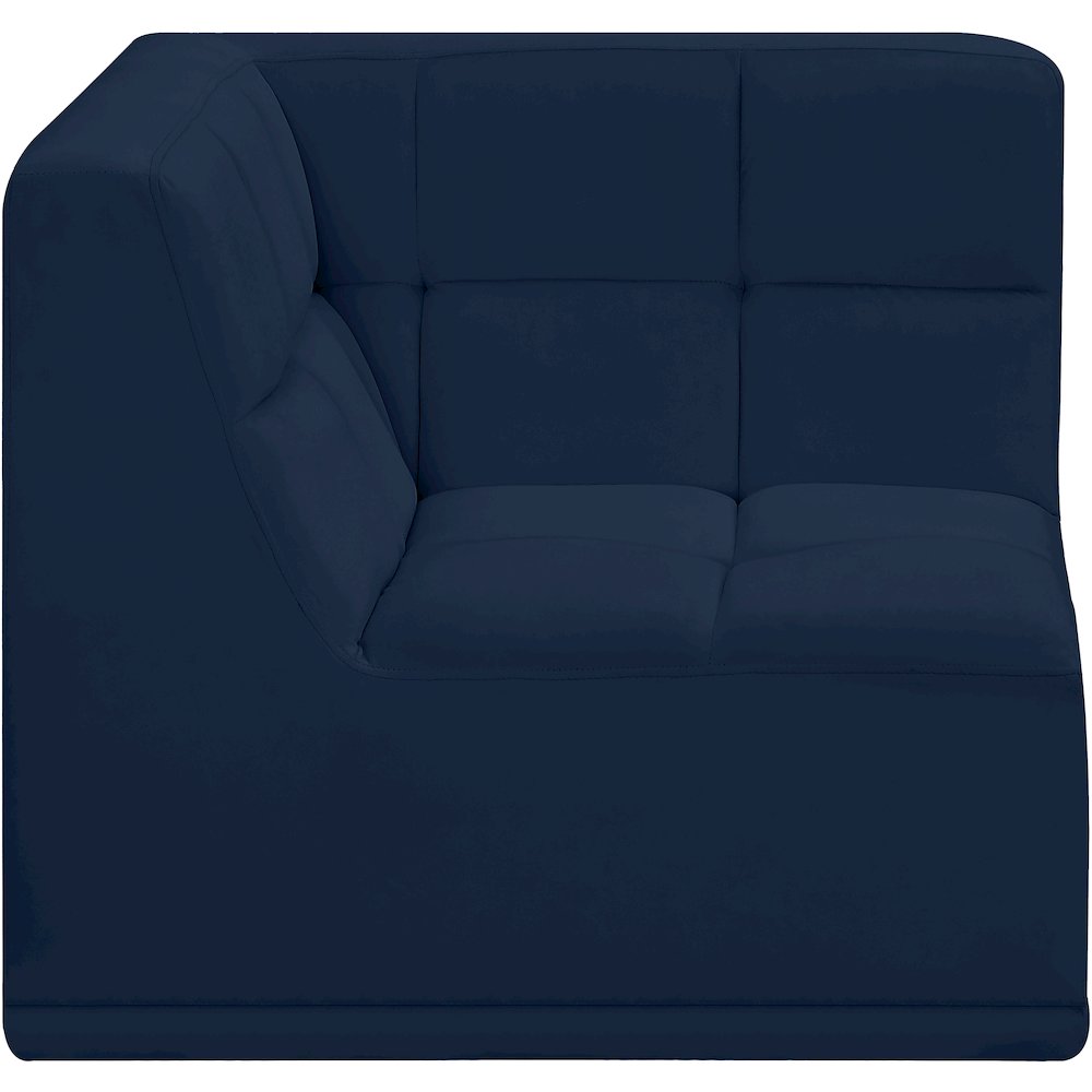 Relax Navy Velvet Corner Chair. Picture 3