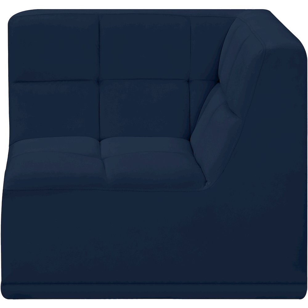 Relax Navy Velvet Corner Chair. Picture 4