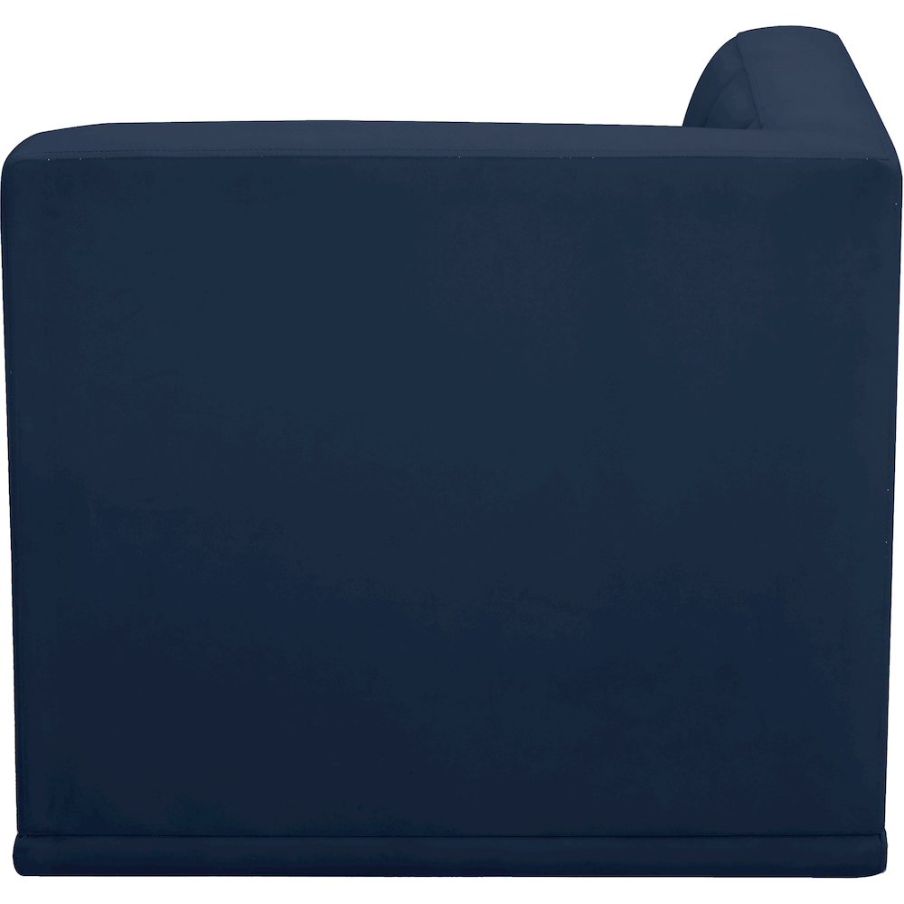 Relax Navy Velvet Corner Chair. Picture 6