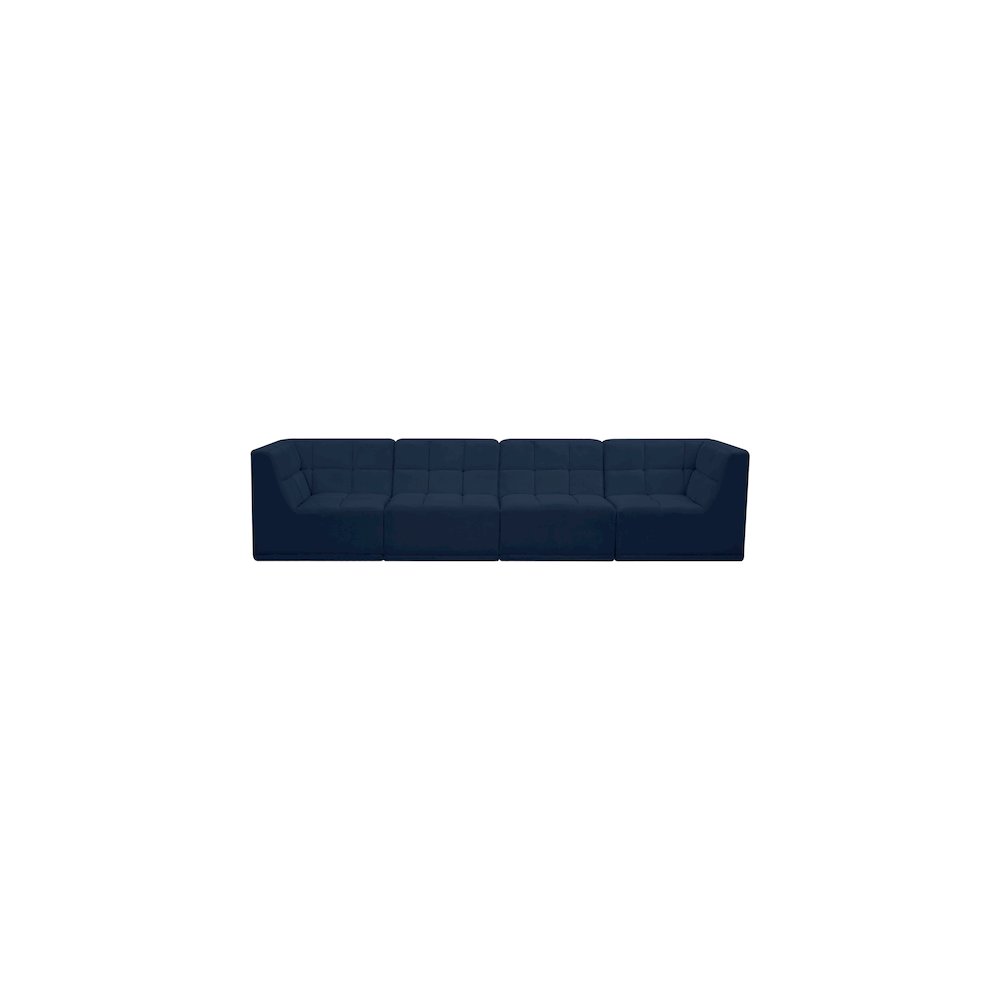 Relax Navy Velvet Modular Sofa. Picture 3