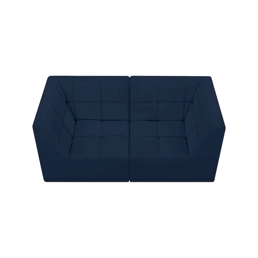 Relax Navy Velvet Modular Sofa. Picture 3