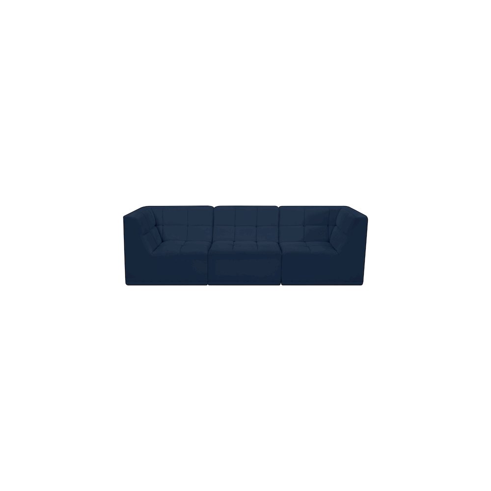 Relax Navy Velvet Modular Sofa. Picture 3