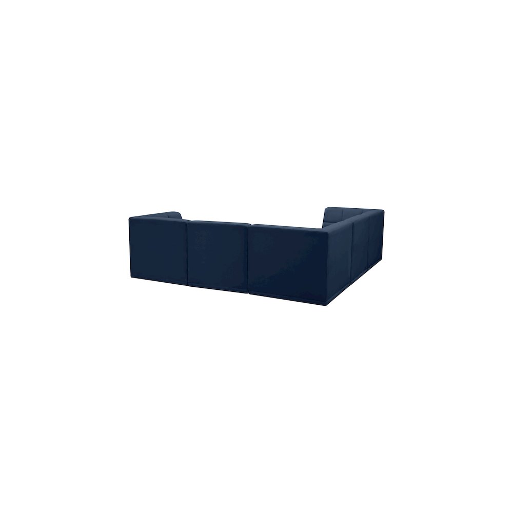 Relax Navy Velvet Modular Sectional. Picture 2