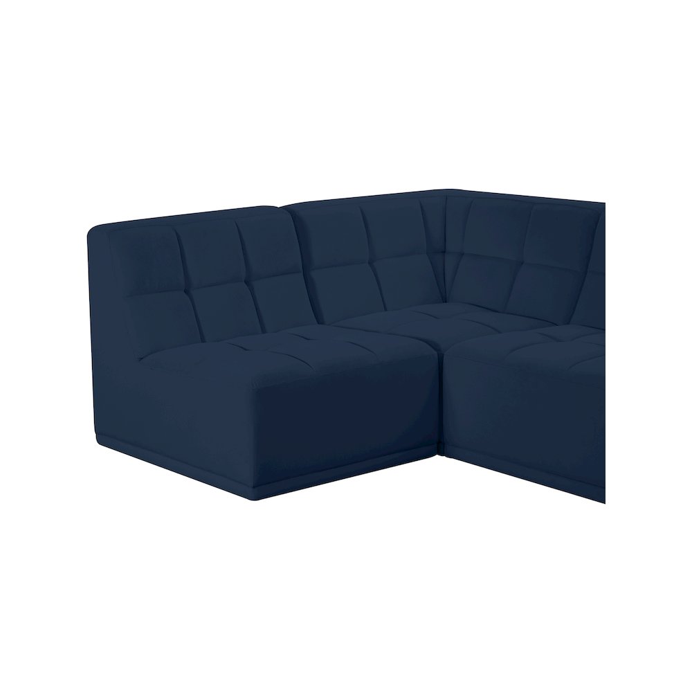 Relax Navy Velvet Modular Sectional. Picture 5