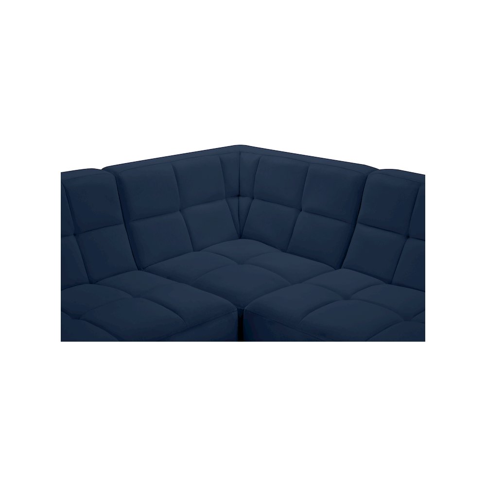 Relax Navy Velvet Modular Sectional. Picture 8