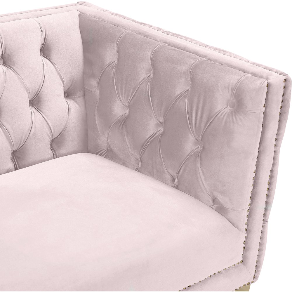 Michelle Pink Velvet Chair. Picture 5