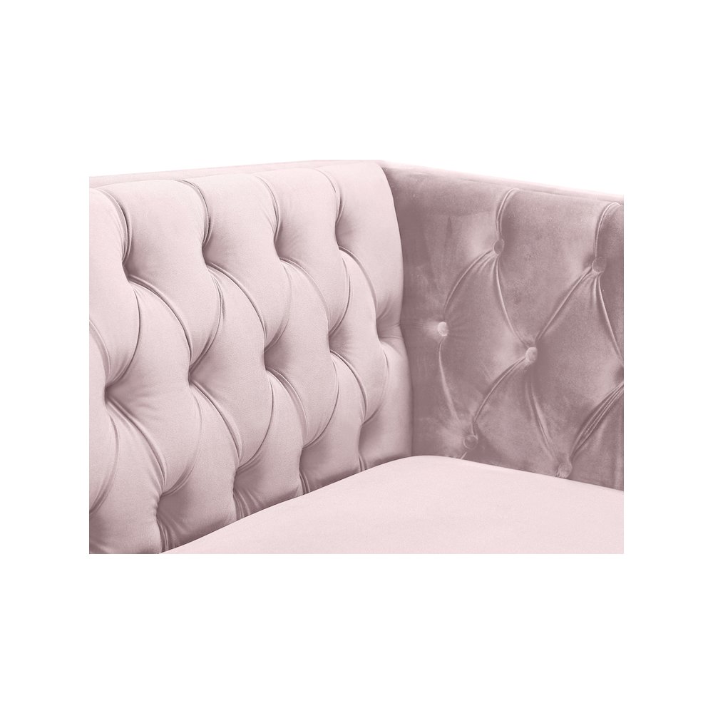 Michelle Pink Velvet Chair. Picture 6