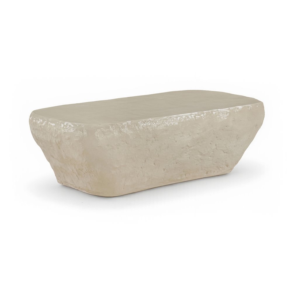 Rockford Beige Concrete Indoor/Outdoor Coffee Table. Picture 1