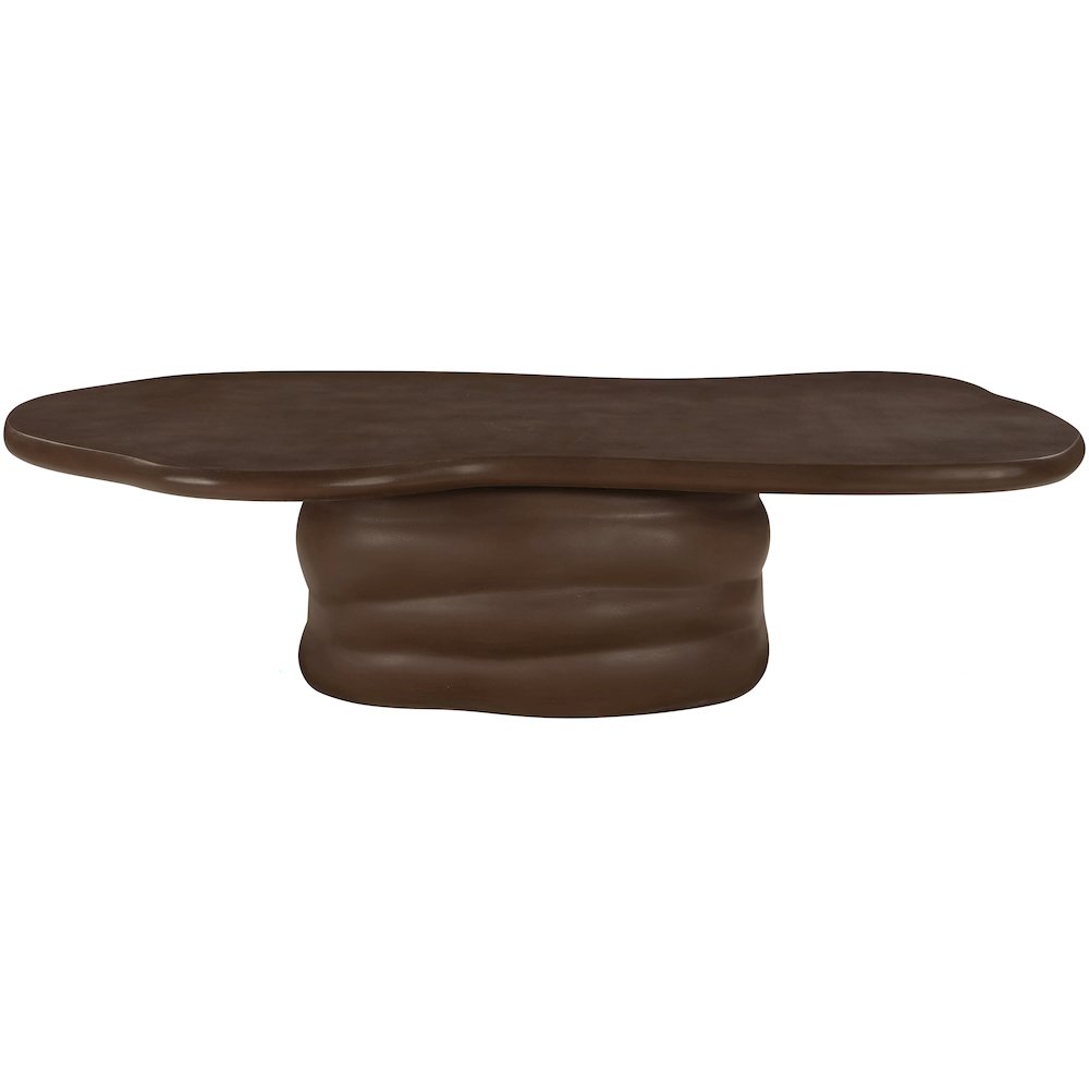 Branna Brown Concrete Indoor/Outdoor Coffee Table. Picture 2