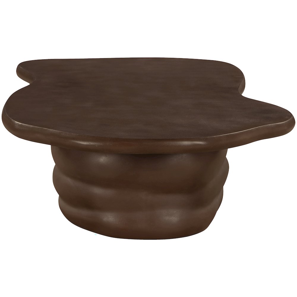 Branna Brown Concrete Indoor/Outdoor Coffee Table. Picture 8