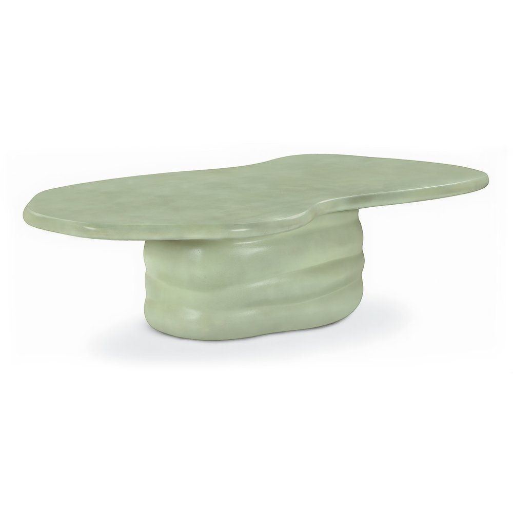 Branna Green Concrete Indoor/Outdoor Coffee Table. Picture 1