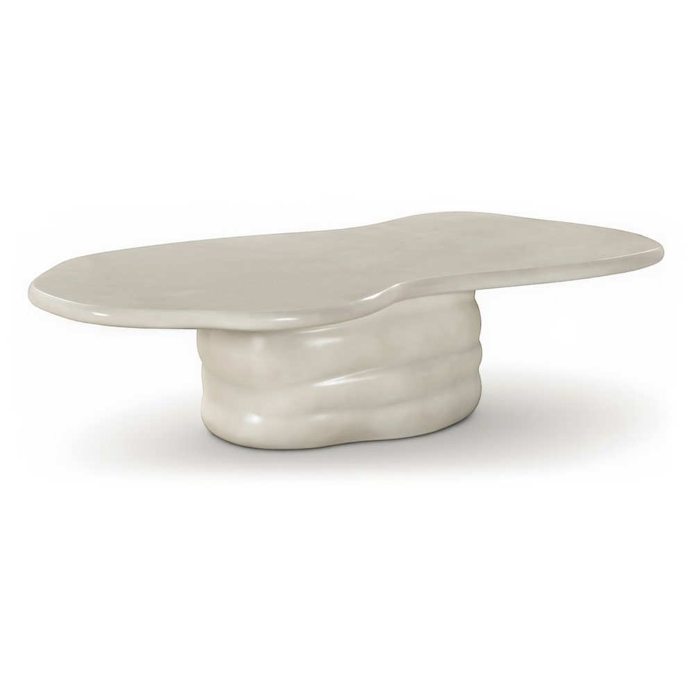 Branna Taupe Concrete Indoor/Outdoor Coffee Table. Picture 1