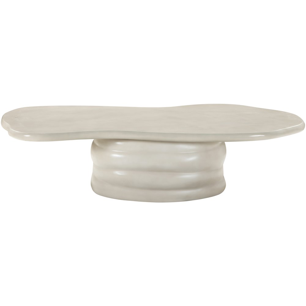 Branna Taupe Concrete Indoor/Outdoor Coffee Table. Picture 3