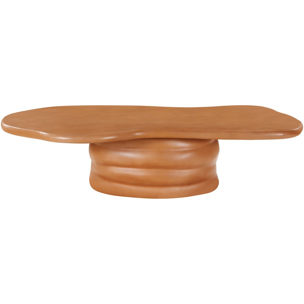 Branna Terracotta Concrete Indoor/Outdoor Coffee Table. Picture 2