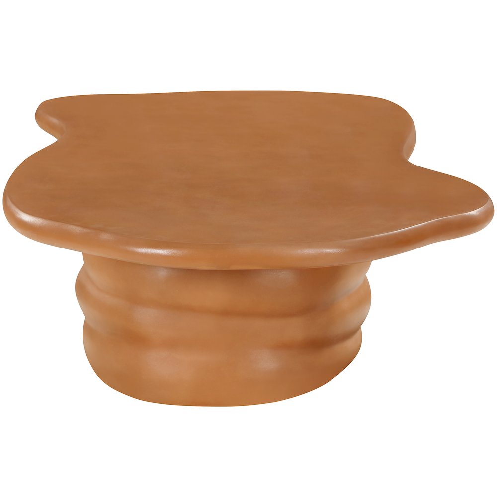 Branna Terracotta Concrete Indoor/Outdoor Coffee Table. Picture 8