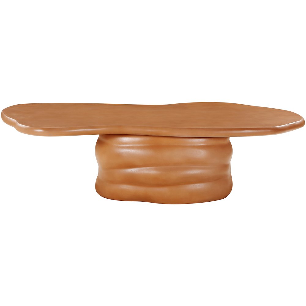Branna Terracotta Concrete Indoor/Outdoor Coffee Table. Picture 3
