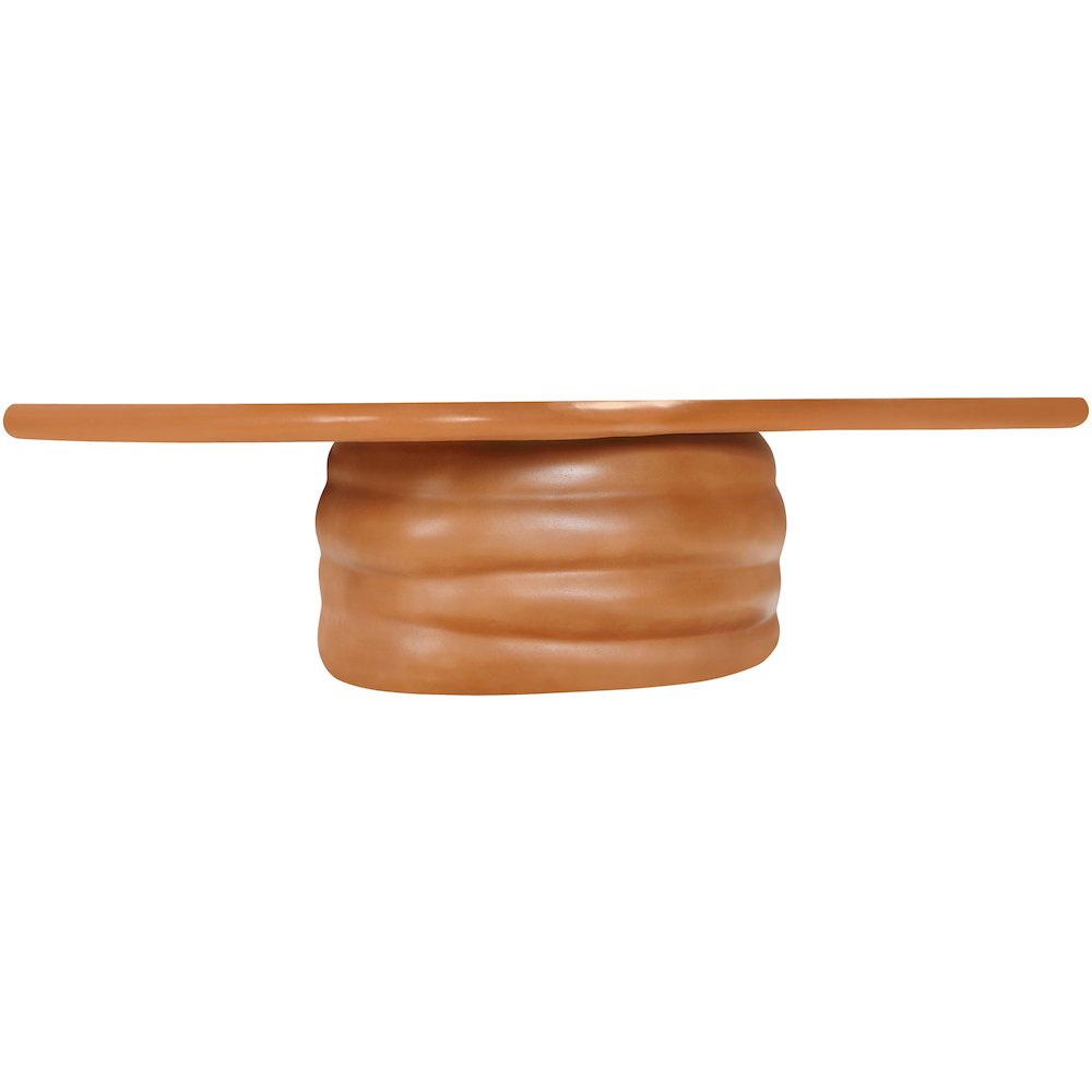 Branna Terracotta Concrete Indoor/Outdoor Coffee Table. Picture 4