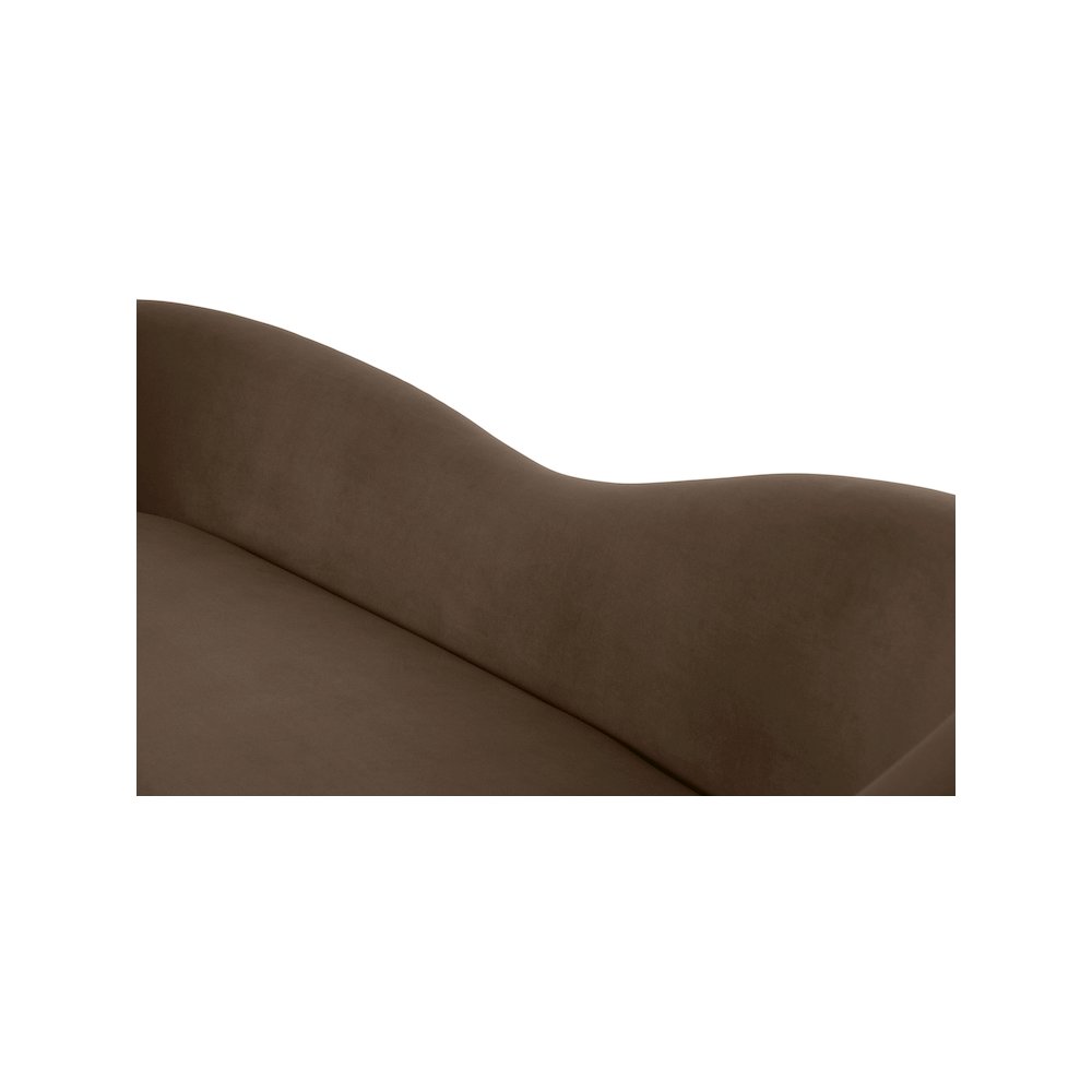 Ritz Brown Velvet Sofa. Picture 10