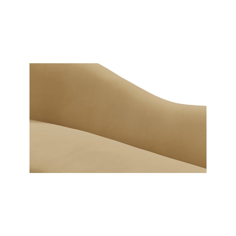 Ritz Camel Velvet Sofa. Picture 9