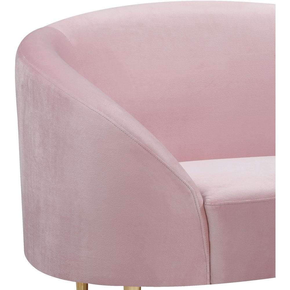 Ritz Pink Velvet Chair. Picture 3