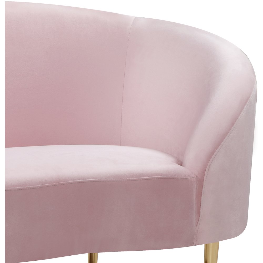Ritz Pink Velvet Chair. Picture 4
