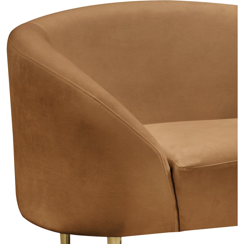 Ritz Saddle Velvet Chair. Picture 3