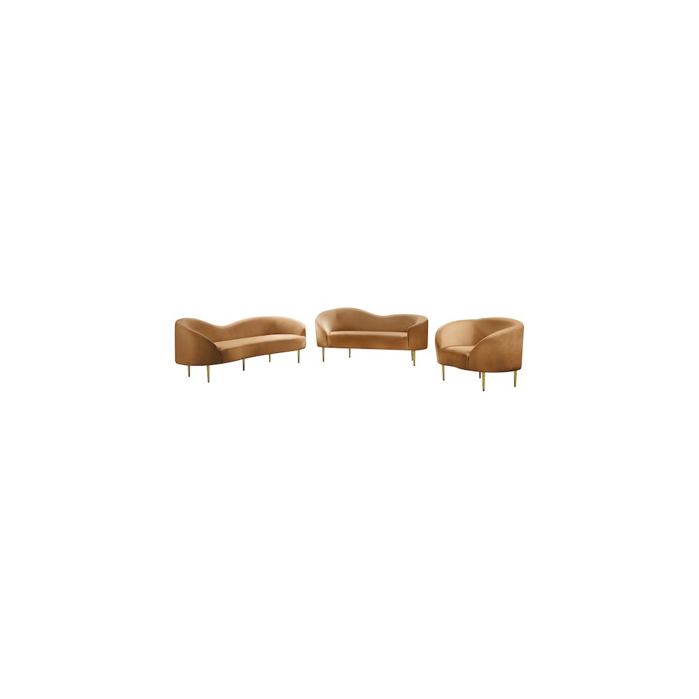 Ritz Saddle Velvet Chair. Picture 5