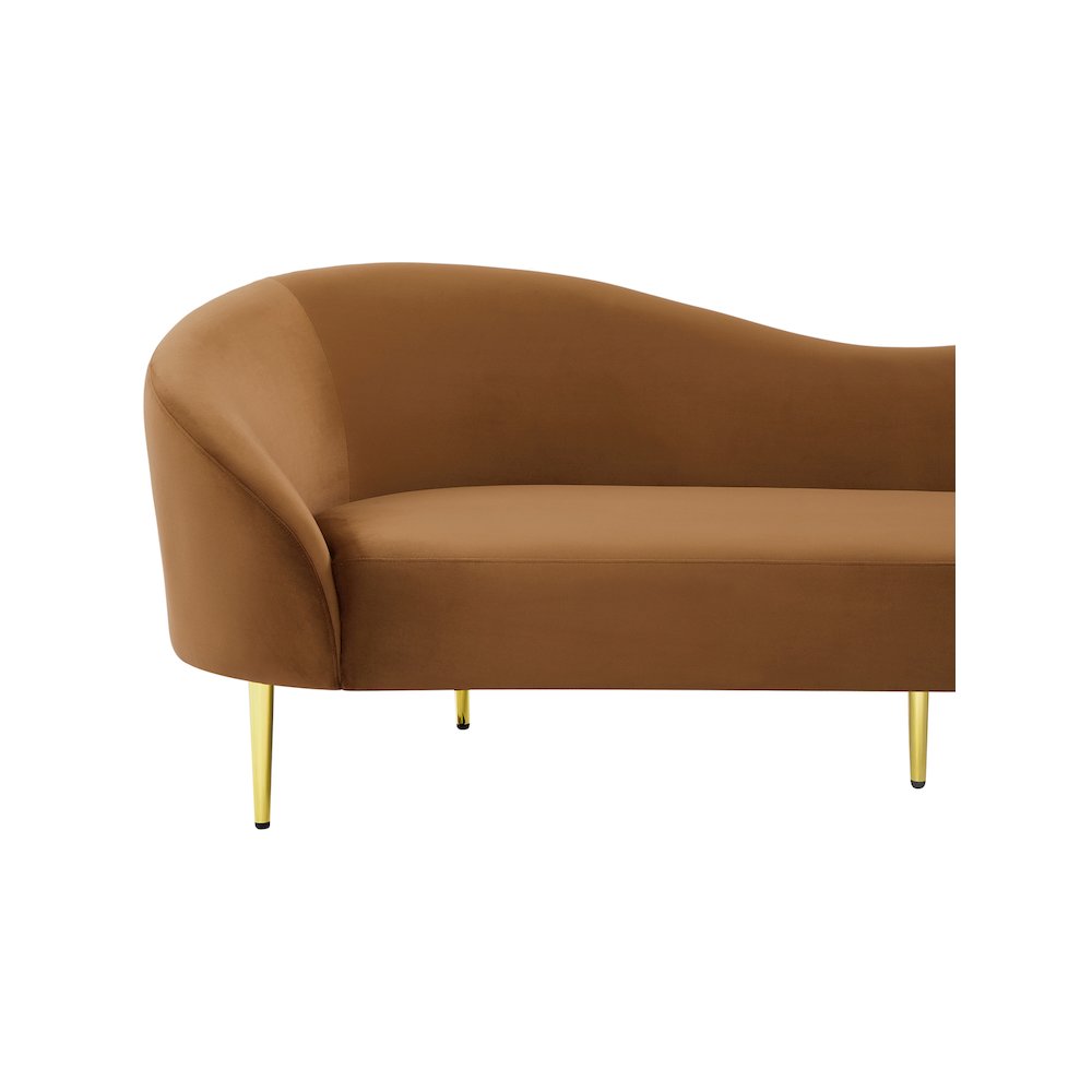 Ritz Saddle Velvet Sofa. Picture 6