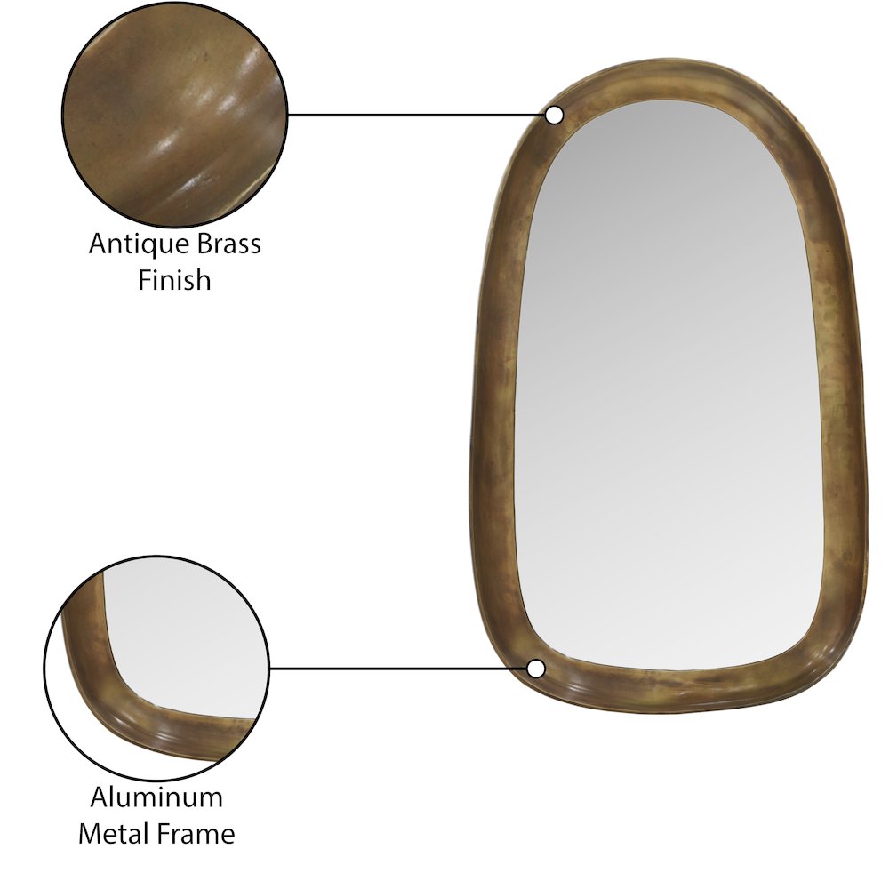 Auberge Brass Mirror. Picture 6
