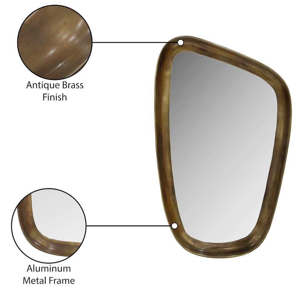 Auberge Brass Mirror. Picture 6