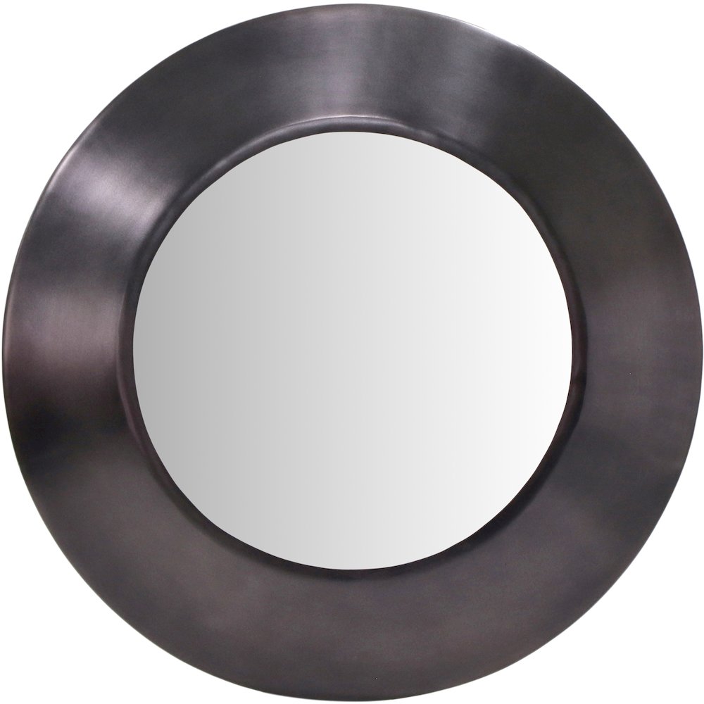 Sphere Black Iron Mirror. Picture 2