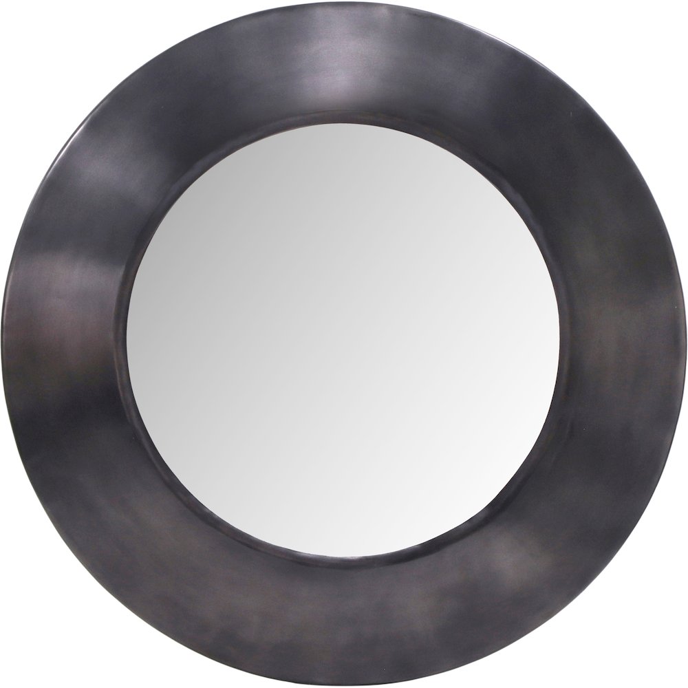 Sphere Black Iron Mirror. Picture 2