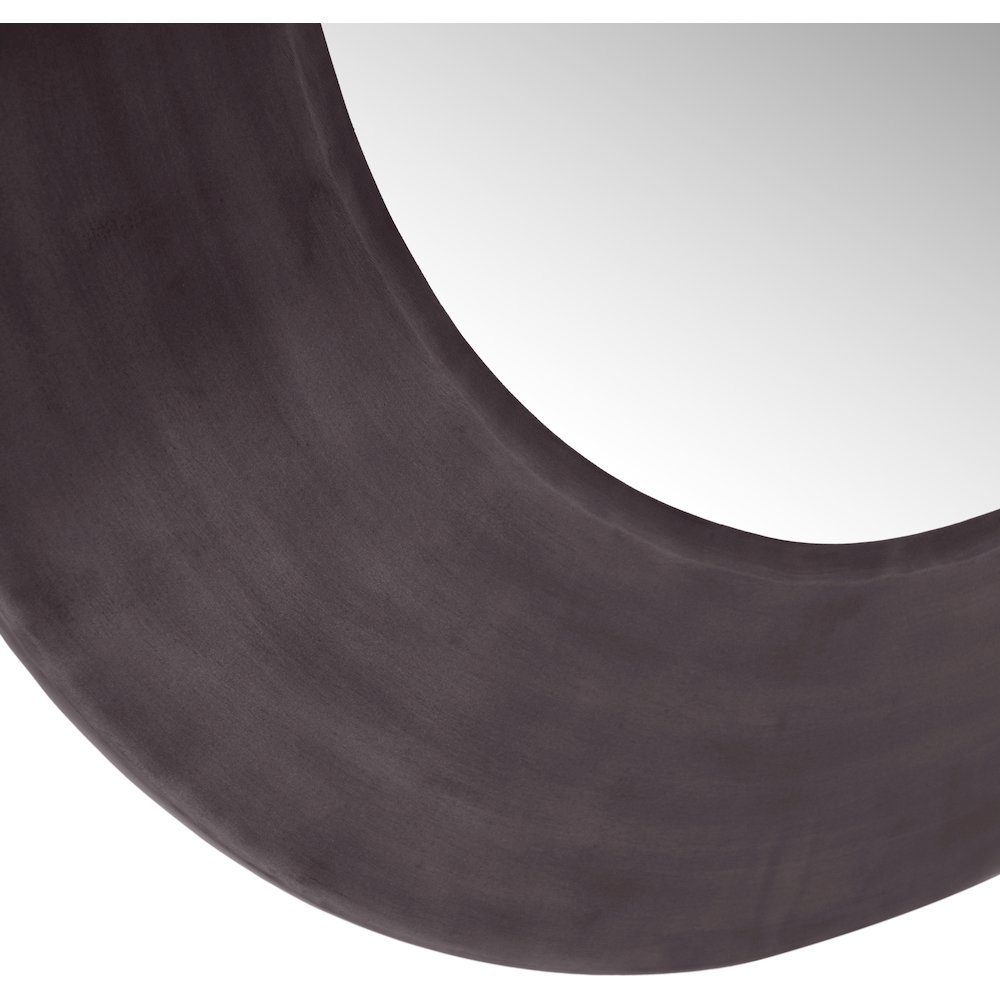 Sphere Black Iron Mirror. Picture 4