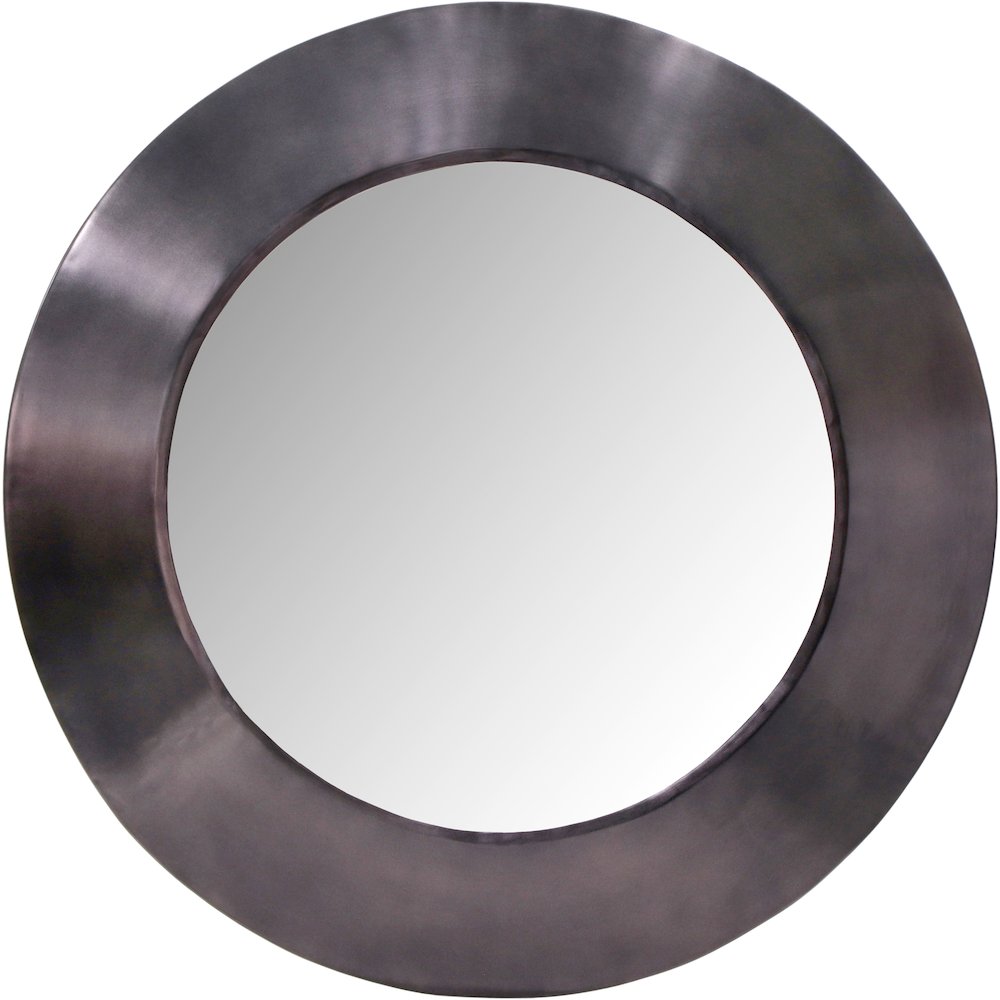 Sphere Black Iron Mirror. Picture 2